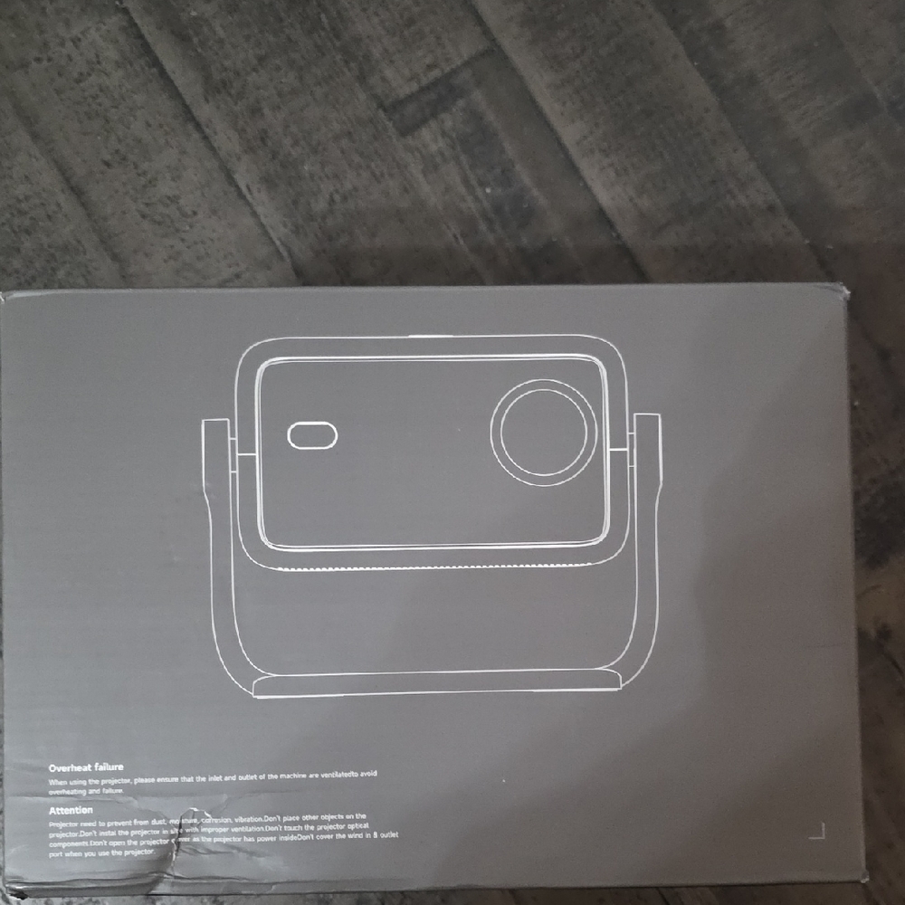 Black LED Projector with 360° Rotation - Picture 4 of 11